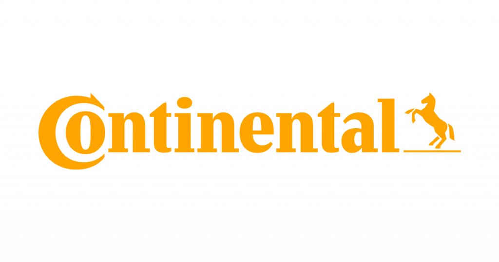 Continental Logo gelb auf weißem Hintergrund